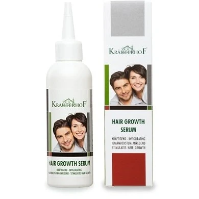 Image of Krauterhof Hair Growth Serum with Active Ingredients Lecithin, Panthenol, Caffeine, Biotin, Vitamin E 100 ml