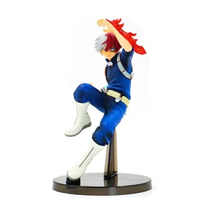 Image of Xinchangda My Hero Academia Figure Todoroki Shoto Collectible PVC Anime Action Decoration Model Best Gift (Todoroki Shoto, 19CM)