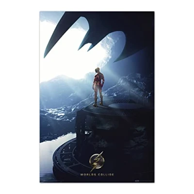 Image of Grupo Erik DC Comics The Flash Batcave Poster 36 x 24 inches / 91.5 61 cm Shipped Rolled Up Cool Posters Art &amp; Prints Wall