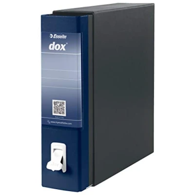 Image of Esselte A4 Lever Arch File, Blue, 80mm Spine Width, Dox 1, D26104