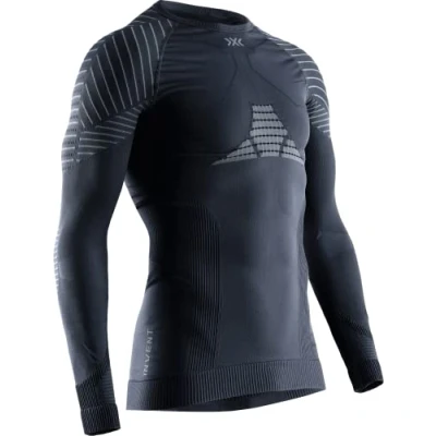 Image of X BIONIC Invent 4.0 Shirt Round Neck Long Sleeves Men Baselayer Functional Sport T Shirt, Blue Anthracite, M