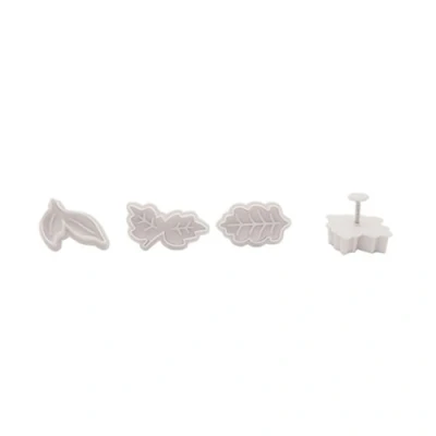 Image of Mason Cash Set Of 4 Leaf Plunger Cutter