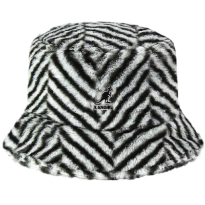 Image of Kangol Faux Fur Herringbone Bucket Hat Women&#039;s Fisher&#039;s (L (58 59 cm) Grey)