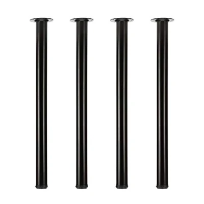Image of QLLY Table Legs 75cm/29.5 inch Adjustable Metal Desk Legs, 4 Pcs Furniture DIY Office Leg (75cm, Black)