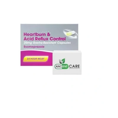 Image of Esomeprazole 20mg Heartburn &amp; Acid Reflux Control 24 Hour Reducer for Indigestion Fast Acting, Delayed Release Capsules Reduces Stomach 14 Count
