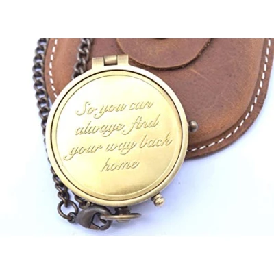 Image of Neovivid Camping Compass Engraved So You Can Always Find Your Way Back Home Gift Christmas