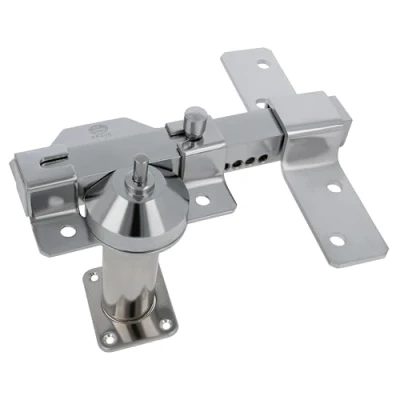 Image of Amig Surface Mounted Bolt for Doors with Security Cylinder and Opening Latch Steel Silver Colour 70 mm Includes 5 Dimple Keys 88 x 153