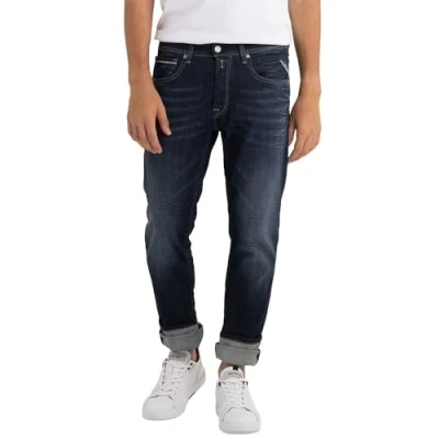 Image of REPLAY Men&#039;s MA972 Grover Jeans, Dark Blue 007 7, 36W / 34L