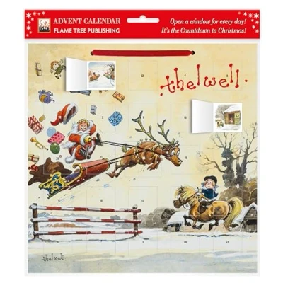 Image of Norman Thelwell: Showjumping Santa Advent Calendar (with stickers)