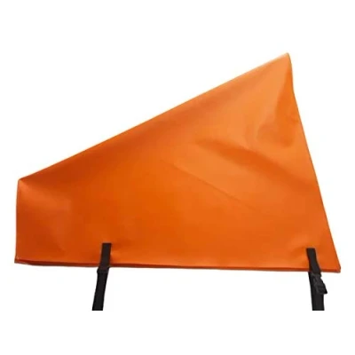 Image of Caravan Tow Hitch Cover Heavy Duty UV Stabilised With Straps (Orange)