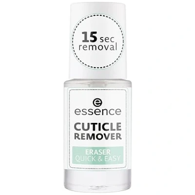 Image of essence CUTICLE REMOVER ERASER QUICK &amp; EASY, Nail Care, Transparent, No Acetone, Vegan, Microplastic Particles Free (8 ml)