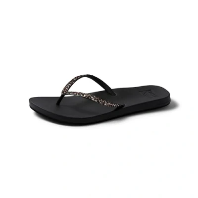 Image of Reef Women&#039;s Cushion Bounce Stargazer Flip Flop, Black Bronze, 6 UK (38.5 EU)