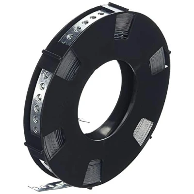 Image of Don Quichotte 900927 Perforated Tape 12 mm galvanised 10 metres on a roll in Plastic Box, Steel, Typ: 12x0,75