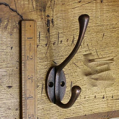 Image of HARDWARE FOR YOU LTD 1 Victorian antique copper cast iron hat coat robe hook