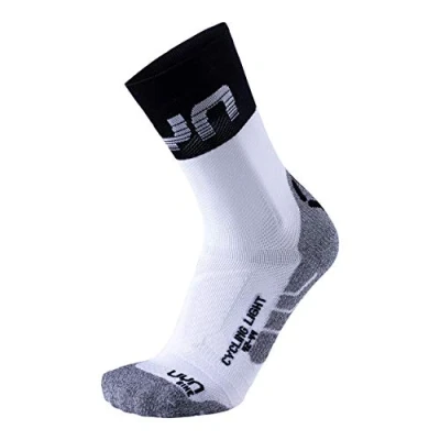 Image of 1 Pair White Cycling Light Weight Socks Men&#039;s 3 5.5 Mens UYN