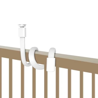 Image of HelloBaby Baby Monitor Mount for HB6550/ Pro/ HB6560/ HB65/ HB6339/ HB40/ HB6081/ HB66/ HB6351, 20 Inch Flexible Arm Bracket, Camera Holder Attaches to Crib Cot Shelves, Without Tools or Wall Damage