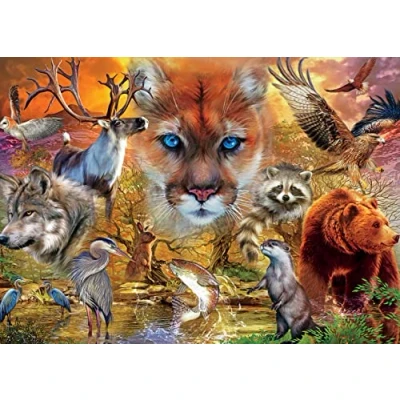 Image of Ceaco Animal Kingdom Mammals 1000 Piece Jigsaw Puzzle