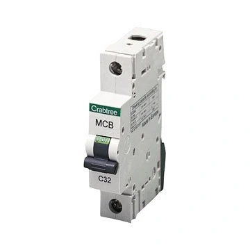 Image of Crabtree 6MSB20 Miniature Circuit Breaker (MCB) Type B Loadstar Domestic SP 20 Amp
