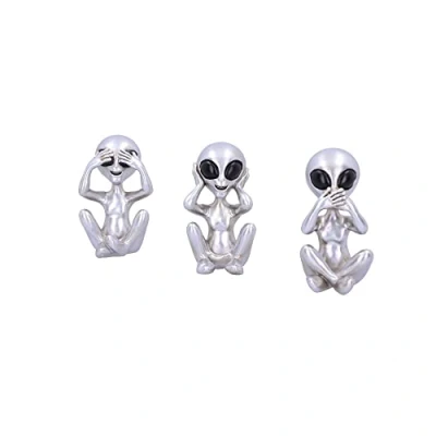 Image of Nemesis Now Three Wise Aliens, Silver, 7.5cm (U5929V2)
