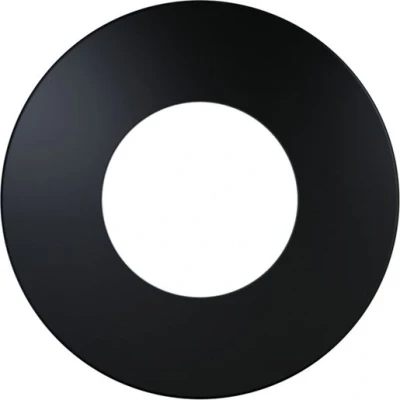 Image of Luceco EFTBZFBK 01 Flat Profile Bezel for FType Downlights, Black Aluminium