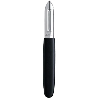 Image of Gustav GE118 Straight Peeler with Moulded Handle, Silver