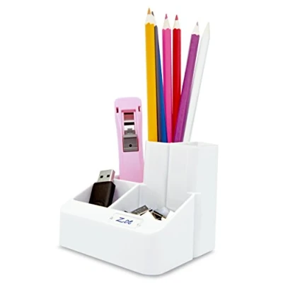 Image of Rapesco 1401 Desk Tidy Organiser, White