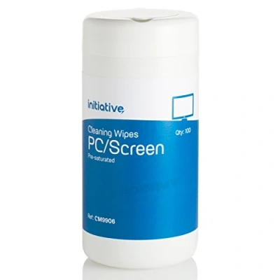 Image of [Pack of 3] Tub 100 Quick Drying PC &amp; Laptop Screen Cleaning Wipes