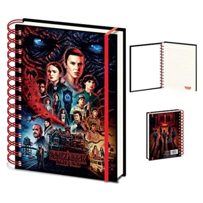 Image of Pyramid International Stranger Things 4 (Vecna) A5 3D Cover Lenticular Notebook, Black