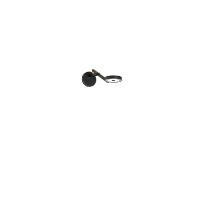 Image of Rotaliana String W0 Wall Lamp DTW Matt Black/Orange
