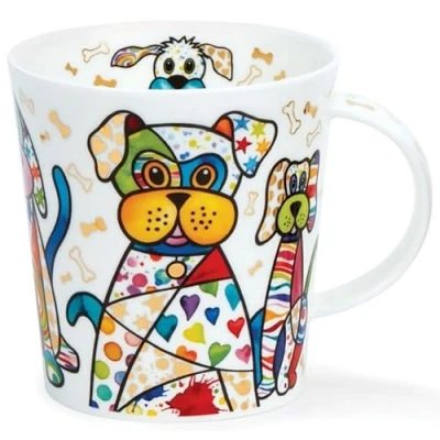 Image of Dunoon Blingers Dog Fine Bone China Mug Lomond Design 320 ml