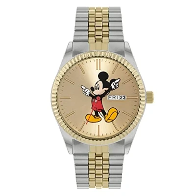 Image of Disney Unisex Adult&#039;s Analog Quartz Watch with Stainless Steel Strap MK8185