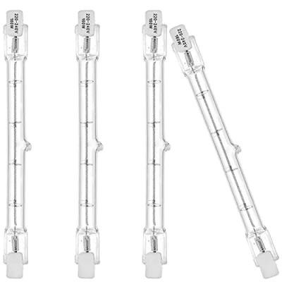 Image of EKSAVE R7s Linear Halogen Floodlight 160W J118 Security Light Bulb 118MM 2100lm Warm White 2700K Dimmable, Pack of 4