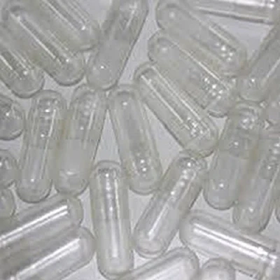 Image of 100 Empty Clear Gelatin Gelatine Hard Capsules Size 000 self Fill Gel caps
