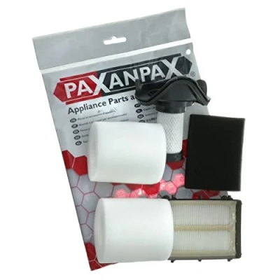 Image of Paxanpax 27 SK 13 Compatible for Shark DuoClean HV390, HV391, HV392, HV394Q Series Pre Motor &amp; Foam Filter Kit, White
