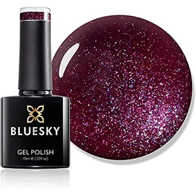 Image of Bluesky Gel Nail Polish, Perfect Purple LT081, Glitter, Long Lasting, Chip Resistant, 10 ml (Requires Drying Under UV LED Lamp)