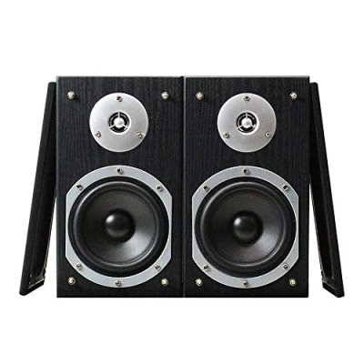 Image of Fenton SHFB55B Home HiFi Cinema Bookshelf Speakers (Pair) Surround Sound System Black 140W