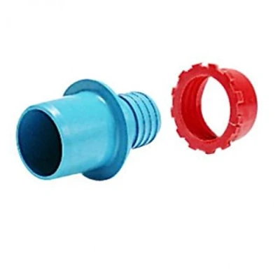 Image of PLASSON Low Density PE 3/8&quot; Adaptor 7786 (Light Blue)