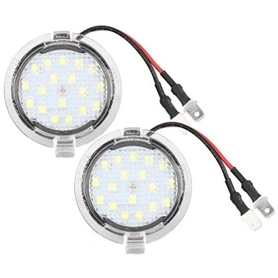 Image of Paddle Lights Logo 1 Pair Of 12V 5W White Led Color Bright Car Rear View Mirror Puddle Under Side Tow Replacement For Mustang Mondeo Mk5