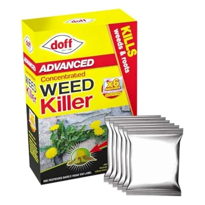 Image of ZOPPER Extra Strong Weedkiller with Glyphosate Advanced Super High Strength Concentrated Weed &amp; Roots Killer 80ml Liquid Sachets (6 Sachets)