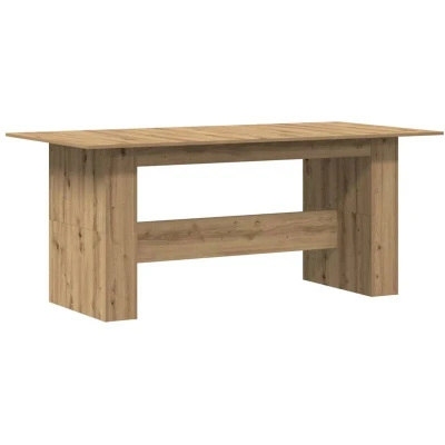 Image of vidaXL Dining Table Artisan Oak, 180x90x76 cm, Modern Engineered Wood Room/Kitchen Rectangular