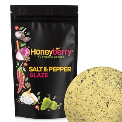 Image of Salt &amp; Pepper Glaze 200g BBQ Rubs and Seasoning for Meat Chicken Beef Pork Lamb Fish Burger Sausage Cheese Vegetable Tofu All Purpose Dried Spices Powder Blend Mixed Barbecue Rub Grill Marinade