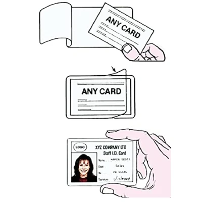 Image of Self Seal Laminating Pouches Credit Card Size, Cold Pouch Finish Size 86 x 54mm (Pack of 5) (Celsur Plastics) PCL Media ltd