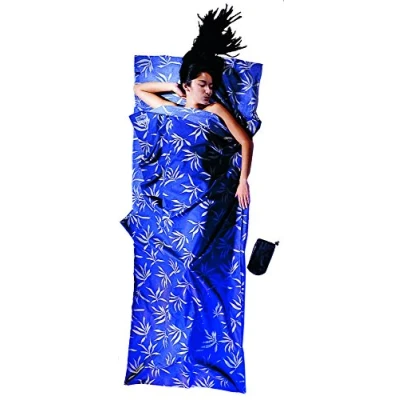 Image of Cocoon Cotton TravelSheet (Leaves, 86 Inch x 35 Inch)