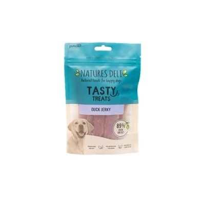 Image of Natures Deli Duck Jerky Dog Treats, Grain Free Low Fat Treats for Dogs, High Protein Chews 100 g