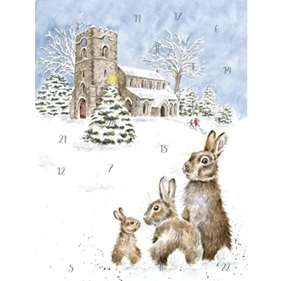 Image of Wrendale Designs by Hannah Dale Silent Night Advent Calendar 210mm 297mm