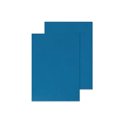 Image of Q Connect A4 Blue Leathergrain Comb Binder Cover (Pack of 100)