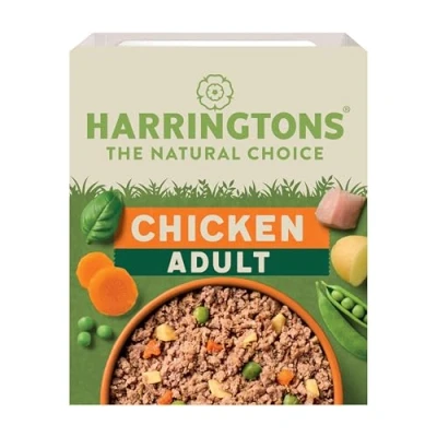Image of Harringtons Complete Wet Tray Grain Free Hypoallergenic Adult Dog Food Chicken &amp; Potato 8x400g Made with All Natural Ingredients