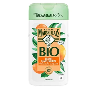Image of Le Petit Marseillais Energy Shower Gel Orange Grapefruit Organic 250ml