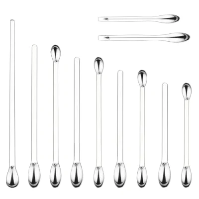 Image of Labasics 11 Pcs Lab Micro Spoon and Spatula Set, Stainless Steel Double Ended Spatulas Sampling Spoons Scoopulas Weighting Set