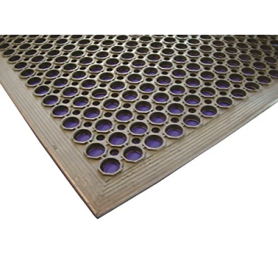 Image of Genware NEV MAT14 Kitchen Matt, Rubber, 90 cm x 150 1.4 cm, Black